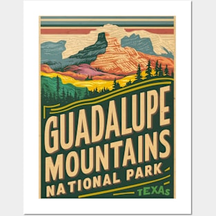 Vintage Guadalupe Mountains National Park Posters and Art